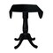 International Concepts Round 42 in Round Dual Drop Leaf Pedestal Table, 35.5 inH, Black, 42 W, 42 L, 35.5 in H, Wood K46-42DPT-6B - alternate 7